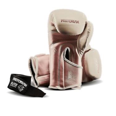 Imagem de Luva de Boxe e Muay Thai Elite Pretorian + 1 Par de Bangadens 3.5 Metr