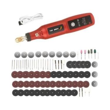 Imagem de Mini Furadeira USB Sem Fio - Ferramenta Rotativa para Gravação em Made