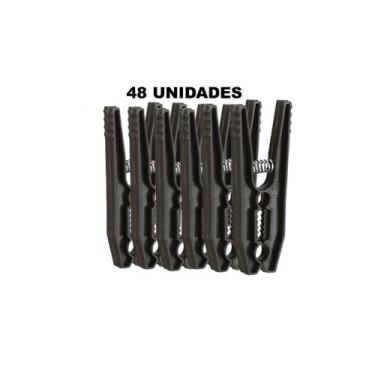 Imagem de Prendedor De Roupa Plástico Pregador Grande - 48 Unidades - Lobelka