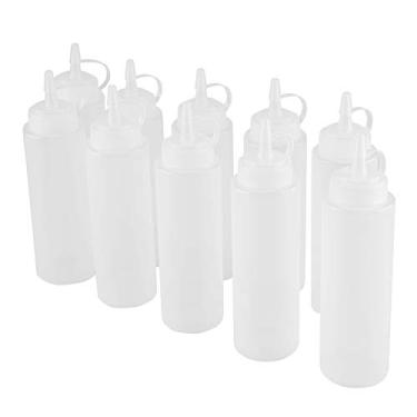 Imagem de Conjunto de Dispensador de Condimentos de Plástico 240ml 0pcs para Molho/creme - e - óleo, Vinagre - Fácil Derramamento, Design à Prova - Comer para Cozinha e Mesa de Jantar