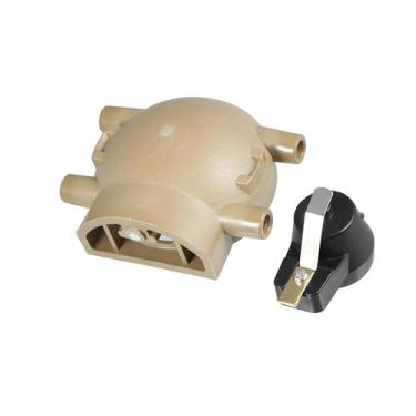 Imagem de Partuto Tampa do distribuidor de ignição terminal com rotor para Ford 4 cilindros para tratores 2N 8N 9N com substituição de distribuidor de montagem frontal