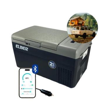 Imagem de Geladeira Portátil P/Viagens 20 Litros 12v/24v Elber