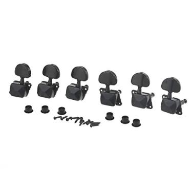 Imagem de Musiclily Pro 3+3 Tarraxas Semi-Blindada para Guitarra ou Violão, Preto