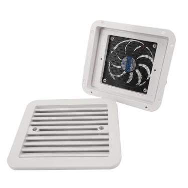 Imagem de Ventilador de Ventilação Lateral de Vento Forte RV - 3000rpm de Exaustão de 24V para Trailer de Campista, Barco e Iate Cozinha e Banheiro - Circulação de Ar Eficiente