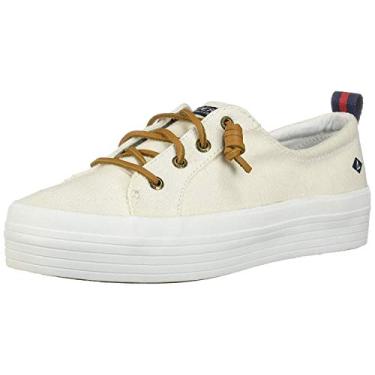 Imagem de Sperry Tênis feminino Crest Vibe Platform, Tela branca, 7