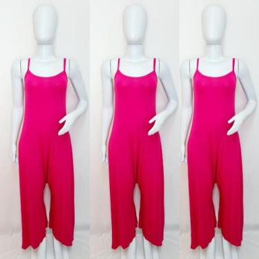 Imagem de Macacão Alcinha Pantalona Com Bolso - modanascimento, Pink, M