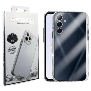 Imagem de Capa Capinha Clear Case Space Compatível Samsung Galaxy A35 Rígida Anti Amarelamento Resistente