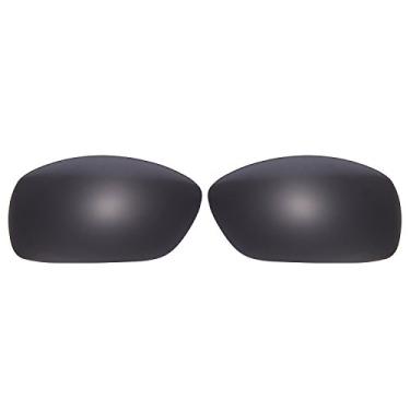 Imagem de NicelyFit Lentes de reposição polarizadas para óculos de sol Oakley Hijinx armação de vidro (preto)