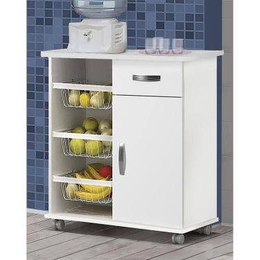 Imagem de Balcão Com Fruteira  Branco  - Premium