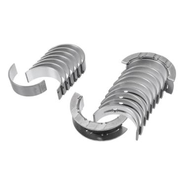 Imagem de ACROPIX Kit de rolamento principal e biela Nº 11217635685/11247620969 para BMW 330I 2015-2022 Rolamento da haste do virabrequim do motor metal prateado 18 peças