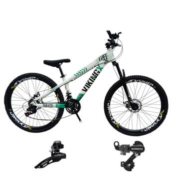 Imagem de Bicicleta 26 VikingX T25 21v Cambios Shimano Dianteiro e Traseiro Pneu 26 Cravudo-Unissex