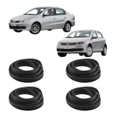 Imagem de Kit 4 Borracha Porta Volkswagen Vw Voyage G5 2008 A 2012 - VCG