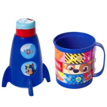 Imagem de Kit Especial 2 em 1 Patrulha Canina de Girar Garrafinha e Caneca Diver