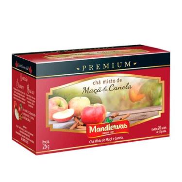 Imagem de Chá mandiervas maçã e canela premium 20 sachês 26g