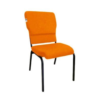 Imagem de Cadeira Empilhável para Igrejas Evangélicas Linha Church Laranja