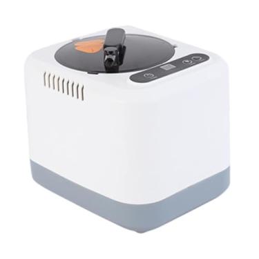 Imagem de IEUDNS Panela a vapor para sauna, 3 litros, 1200w, plugue ue, 220v, função de temporização para casa, spa, banheiro profissional, vaporizador com controle, Branco