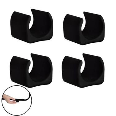 Imagem de Kit 4 Peças Proteção Para Pés Cadeiras 19mm Preto - 2306 Mor