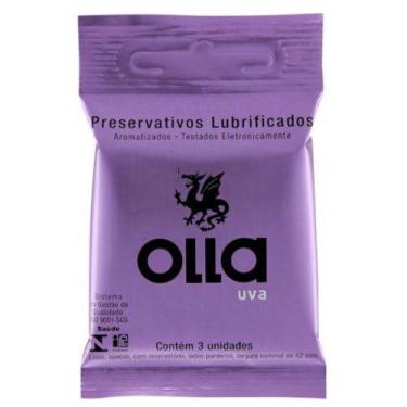 Imagem de Preservativo olla uva c/3 - Hypermarcas