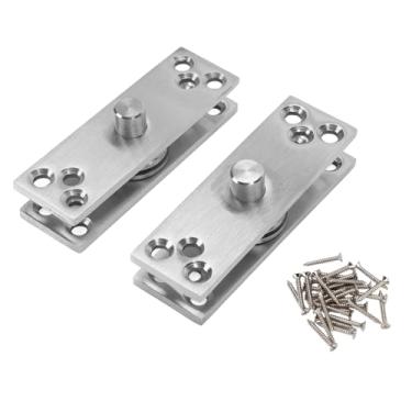 Imagem de Porta Estante de Dobradiça de 360 ​​graus de 360 ​​graus para Baixo para Baixo Conjunto de Aço Inoxidável Dobradiça de Porta Invisível para Porta Secreta ou Estante de Porta