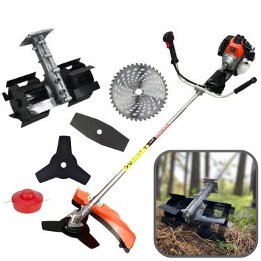 Imagem de Roçadeira & Capinadeira Importway 3hp 63cc com Enxada Rotativa 9 Estrias + Lamina Videa, Lamina 3p, Faca 2p e Carretel