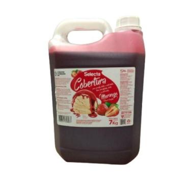 Imagem de Cobertura  liquida p/ taça morango 7 kg - SELECTA