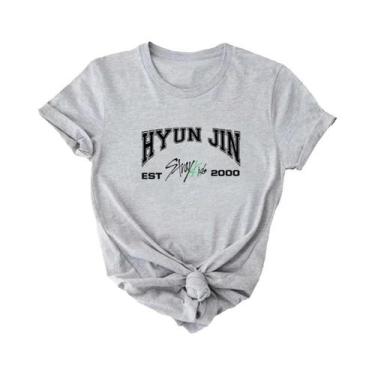 Imagem de Coreano Streetwear Stray Kids Membros Camisetas Bang Chan Changbin Lee