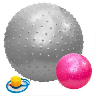Imagem de Bola Pilates Yoga Massagem 65 Cm Cravos C/ Bomba Ginástica - 365 SPORT