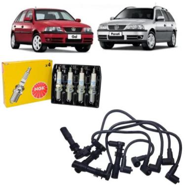 Imagem de Kit Cabos Ilm E Vela De Ignição Ngk Parati Gol 1.0 16v At/mi - ILM e N