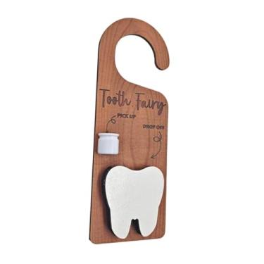 Imagem de Ｂｅｓｇａ Suporte de porta de dente de madeira, placa decorativa, presente de incentivo, suporte de placa de madeira, caixa de de dentes para aniversário, com a Fada Do Dente