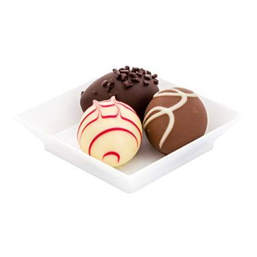 Imagem de Pratos de sabor modernos, placa de plástico com laterais elevadas – Ótimo para lanches, louça lateral, sobremesas e aperitivos – 12,7 cm – Preto – caixa de 100 unidades – utensílios de restaurante, Branco, Mini, 1