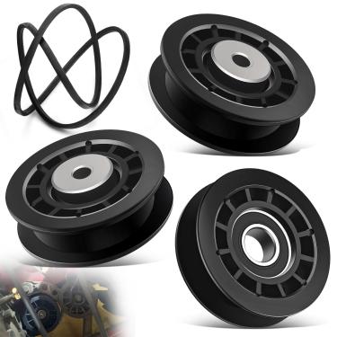 Imagem de DECKMAN Polia intermediária para cortador de grama 587973001 para Husqvarna HU675AWD, HU725AWD, HU700AWD, HU725AWD, modelos Poulan PR675AWD, PR675AWD, substitui 5879730, 581904001 (kit de correia de