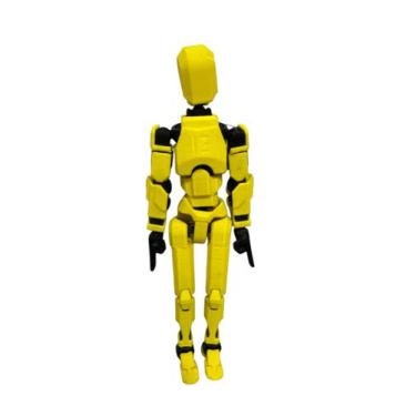 Imagem de Boneco Articulado Dummy 13 Melhor Qualidade - FLEX3D, Amarelo