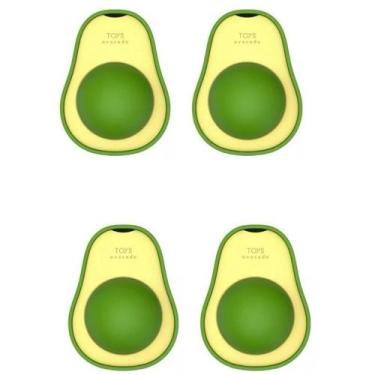 Imagem de 4 Abacate Brinquedo Interativo Gatos Comcatnip Ervas Natural - Elo Imp