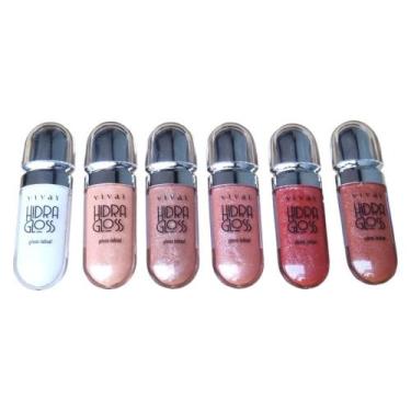 Imagem de Gloss Labial Hidra Gloss Vivai Kit Com 6 Unidades
