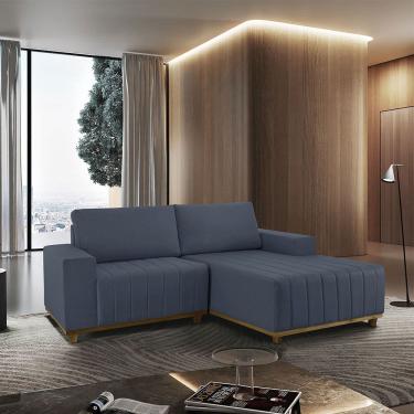 Imagem de Sofá Fixo Com Chaise 2M Boreal Linho Com Molas Lado Direito Meu Sofá Online