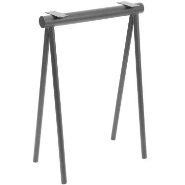 Imagem de Pé de Mesa Preto Cavalete Aço Metal Para Mesa Escritório Jantar Masutti 27,5x73x54cm