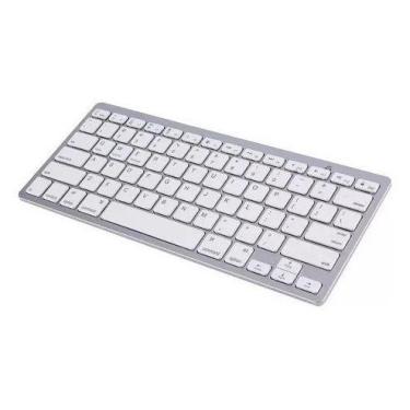 Imagem de Teclado Bluetooth S/ Fio - Pc Tablet Celular Notebook Idioma Inglês Us