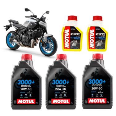 Imagem de Kit 3L Óleo Motul 3000+ 20W50 Mineral  + 2L Motocool Expert -37º