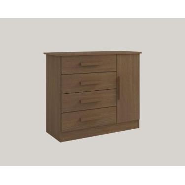 Imagem de Cômoda Firenze 4 Gavetas 1 Porta C/Sapateira - D Doro - D' Doro, Casta