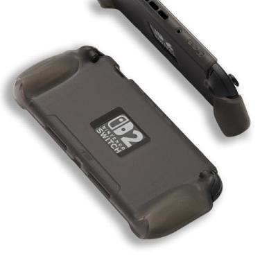 Imagem de Savage Raven Por Skull & Co. StandGrip para Nintendo Switch 2: uma capa protetora macia com alças texturizadas, proteção total e suporte, absorção de choque, antiderrapante e antiarranhões - preto