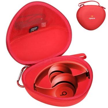 Imagem de Aproca Capa vermelha para fones de ouvido Beats Studio Pro/Beats Solo 4 / Beats Solo3 / Beats Studio3 sem fio – Capa para fone de ouvido portátil