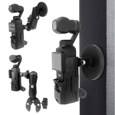 Imagem de NKSRCP Suporte magnético compatível com DJI Osmo Pocket 3, suporte de super braçadeira com suporte adaptador de expansão para bicicletas, motocicletas, geladeiras, portas de carros e equipamentos de