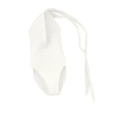 Imagem de simhoa Roupas de bonecos de ação 1:12, acessórios para fantasias de bonecas, trajes de banho em tecido, roupas em miniatura para figuras femininas de 6", Branco