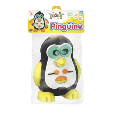 Imagem de Pinguino Brinquedo Didático Infantil, Sons e Movimentos, 25 x 19 x 8 cm, para +6 Meses