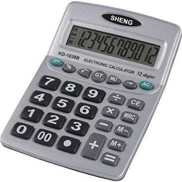 Imagem de Calculadora De Mesa 12Digitos A Pilha - MERCORIENTAL
