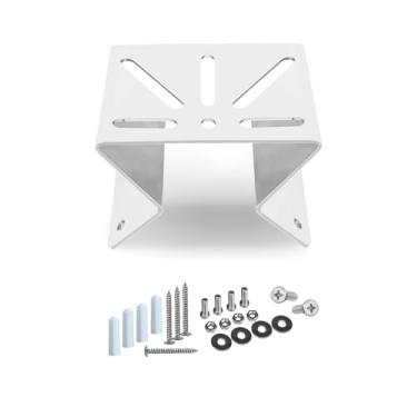 Imagem de Naubluvo Suporte de canto de metal para Eufy Security SoloCam S340, suporte de câmera para Tapo C425/C500, câmeras PTZ, câmeras de segurança, visão de 270° em ambos os lados do canto da parede externa