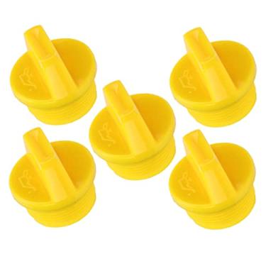 Imagem de Phefop Plugues de Preenchimento de óleo do Motor Conjunto de 5 para 4 Linhas Externas da Construção de Plástico do Motor à Popa Absorvente