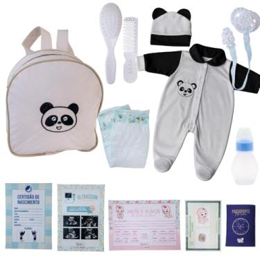 Imagem de Enxoval Boneca Bebê Reborn Acessórios E Bolsa Maternidade