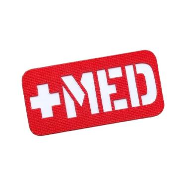 Imagem de Adesivo tático de identificação médica com gancho de suporte de primeiros socorros para IFAK, bolsa EMT, equipamentos médicos, mochilas compatíveis com painéis de velcro