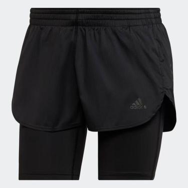 Imagem de Shorts Adidas Dois Em Um Run Fast Feminino-Feminino